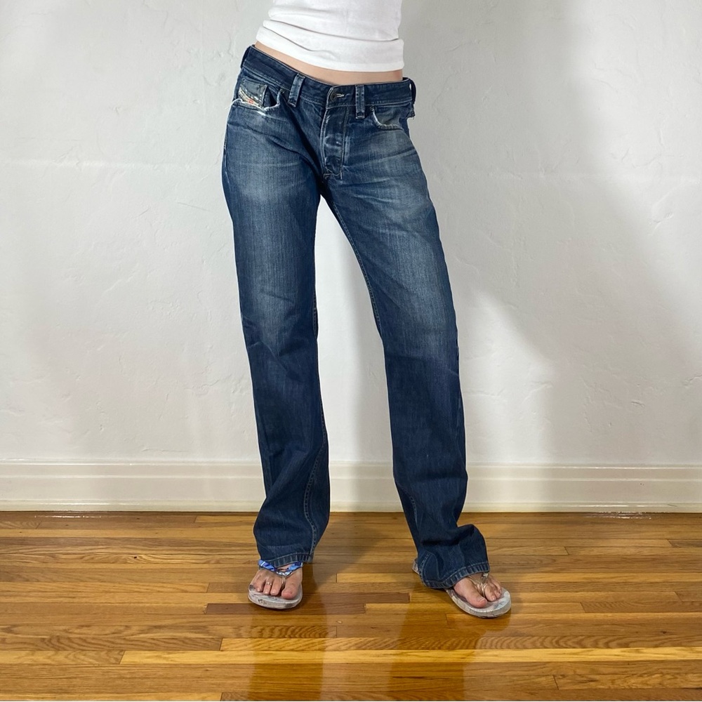 Diesel Women's Dark Blue Straight Leg Jeans